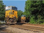 CSX 869 & 5296 with Coal trains